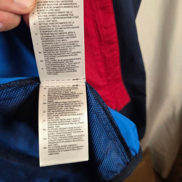 Adidas Skateboarding Climaproof Windbreaker Jacket L Blue Red White 2014 - Picture 7 of 14